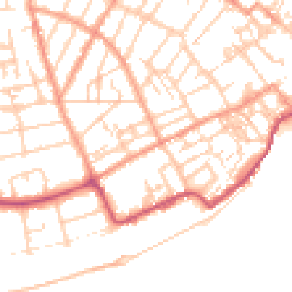 Daytime road noise heatmap for CT11 9NP