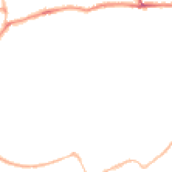 Night-time road noise heatmap for CT11 9QN