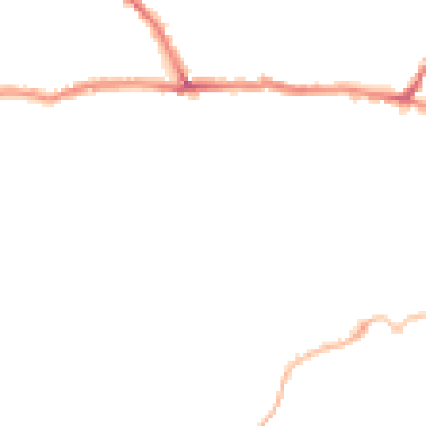 Night-time road noise heatmap for CT11 9RY