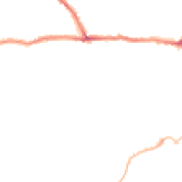 Night-time road noise heatmap for CT11 9SE