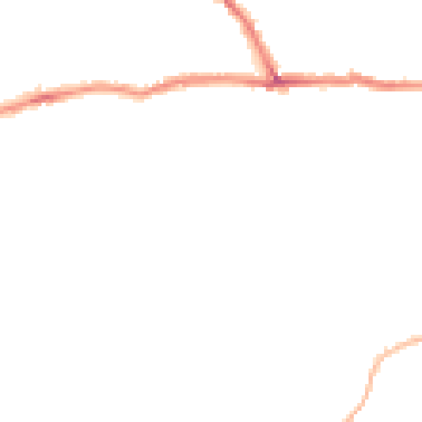 Night-time road noise heatmap for CT11 9SJ