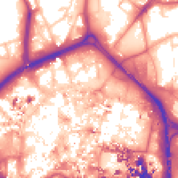 Daytime road noise heatmap for CV1 1AH