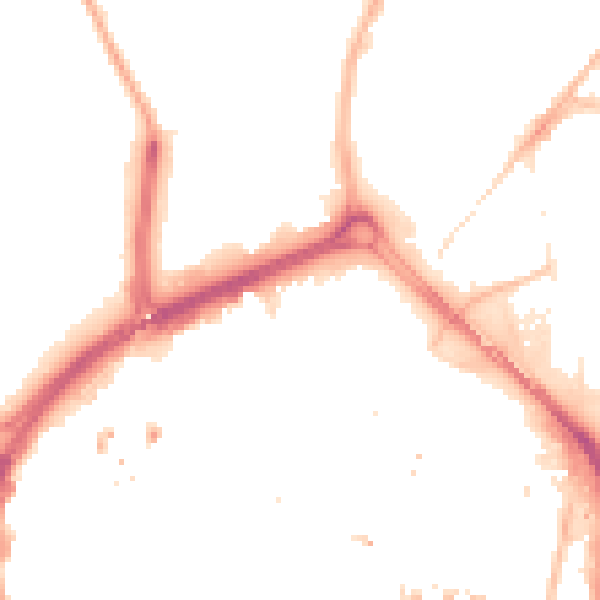Night-time road noise heatmap for CV1 1AJ