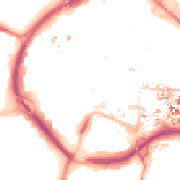 Night-time road noise heatmap for CV1 1DF