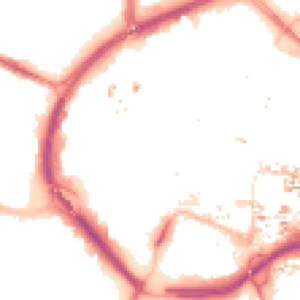 Night-time road noise heatmap for CV1 1DN