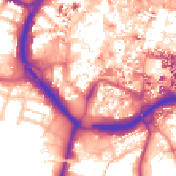 Daytime road noise heatmap for CV1 1EX