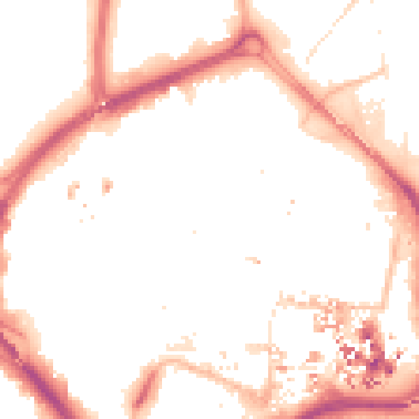Night-time road noise heatmap for CV1 1FD