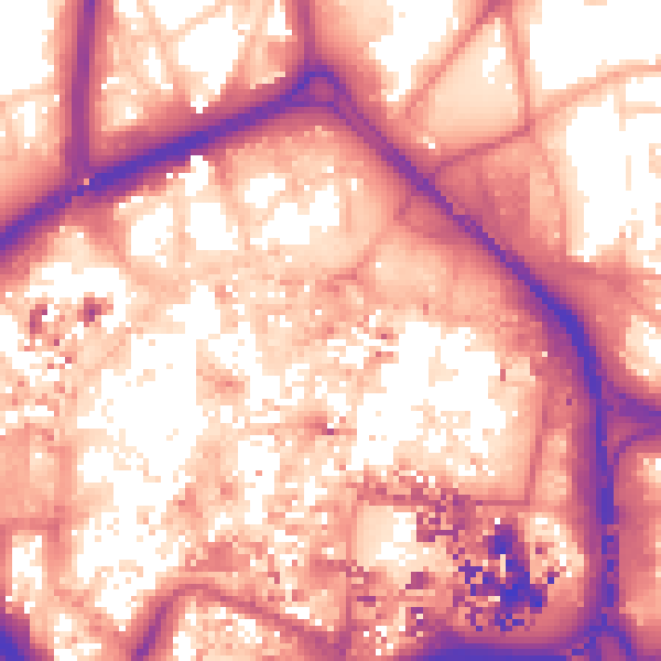 Daytime road noise heatmap for CV1 1FE