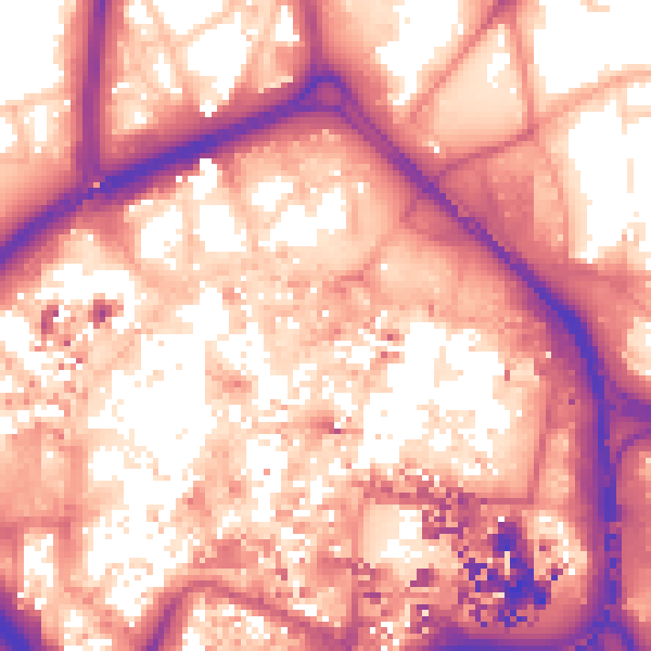 Daytime road noise heatmap for CV1 1FL