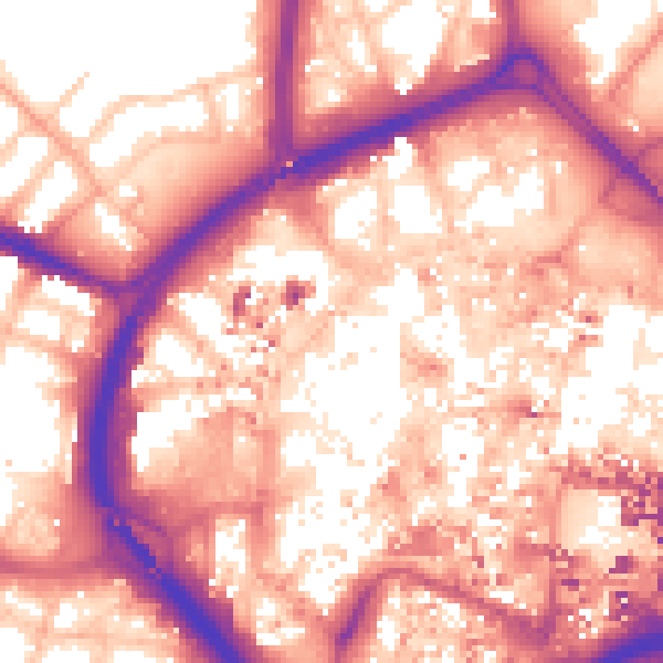 Daytime road noise heatmap for CV1 1GF