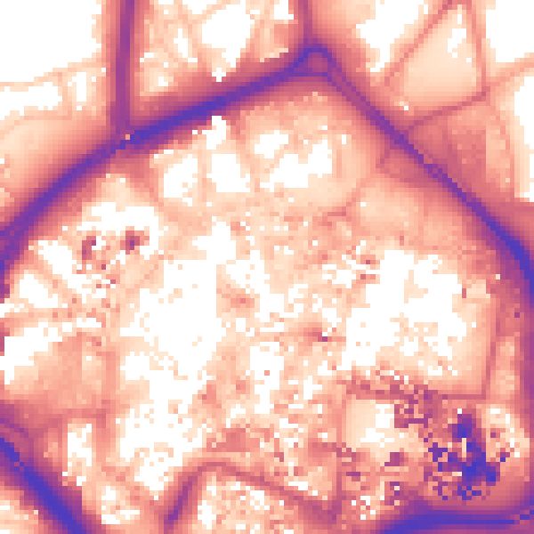 Daytime road noise heatmap for CV1 1HF