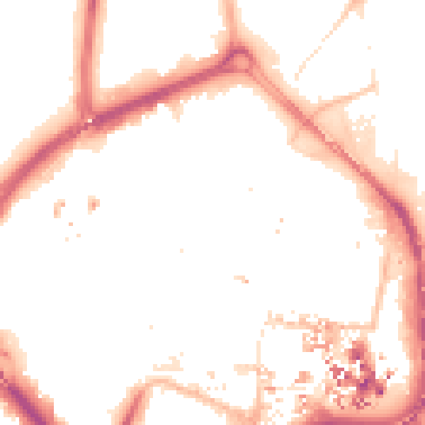 Night-time road noise heatmap for CV1 1HG