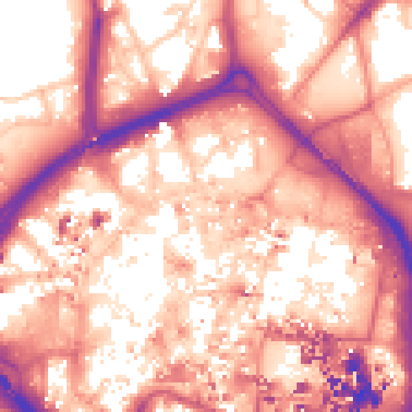 Daytime road noise heatmap for CV1 1HL
