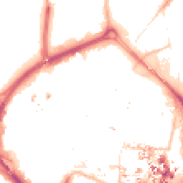 Night-time road noise heatmap for CV1 1HN