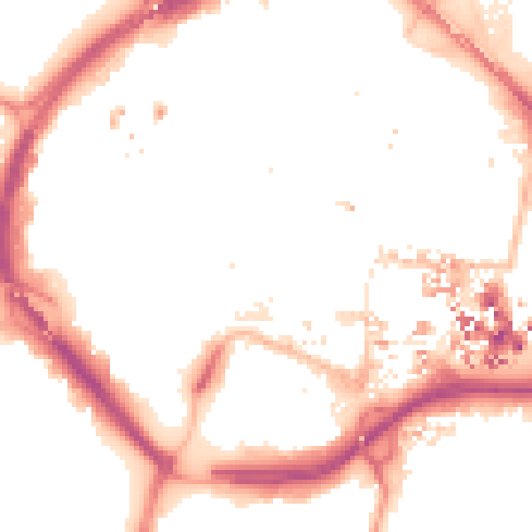 Night-time road noise heatmap for CV1 1LF