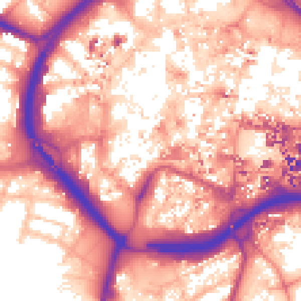 Daytime road noise heatmap for CV1 1LH