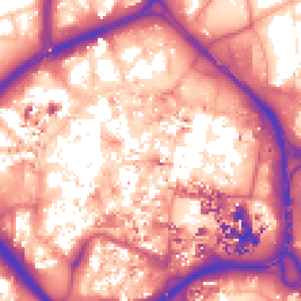 Daytime road noise heatmap for CV1 1LN