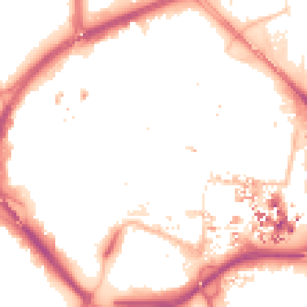 Night-time road noise heatmap for CV1 1NF