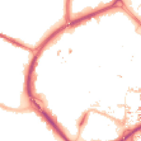 Night-time road noise heatmap for CV1 1NR