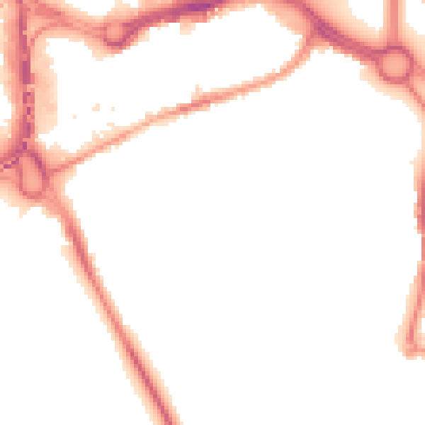 Night-time road noise heatmap for CV1 2AX
