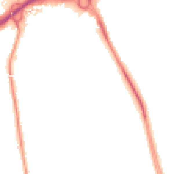 Night-time road noise heatmap for CV1 2UG