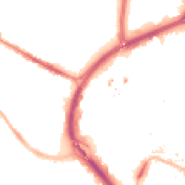 Night-time road noise heatmap for CV1 3AX