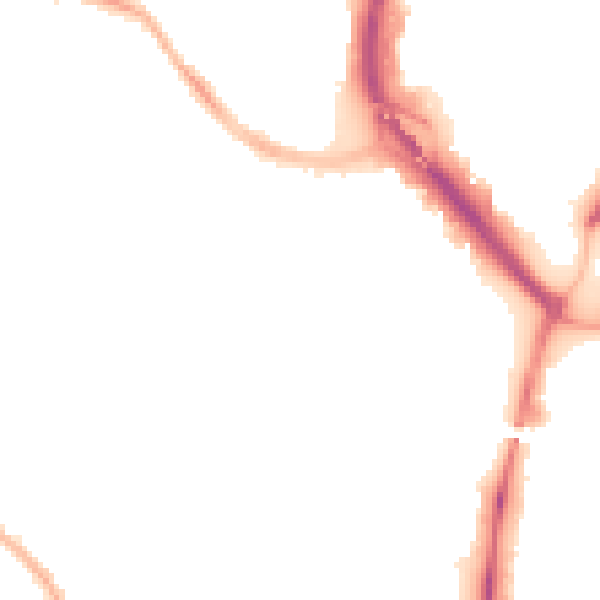 Night-time road noise heatmap for CV1 3BF