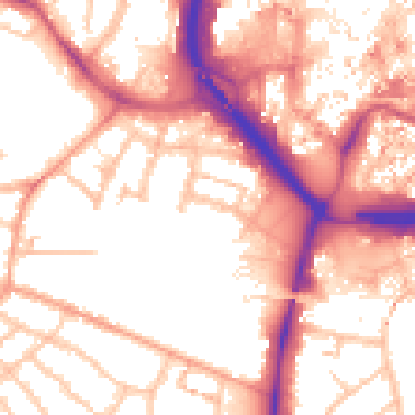 Daytime road noise heatmap for CV1 3DL