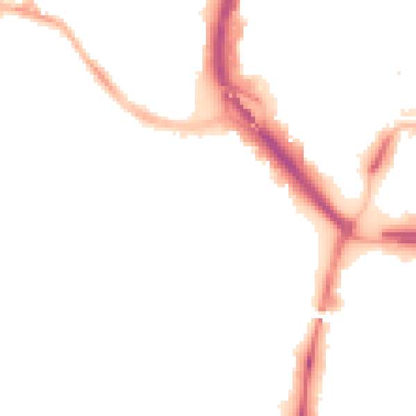 Night-time road noise heatmap for CV1 3EP
