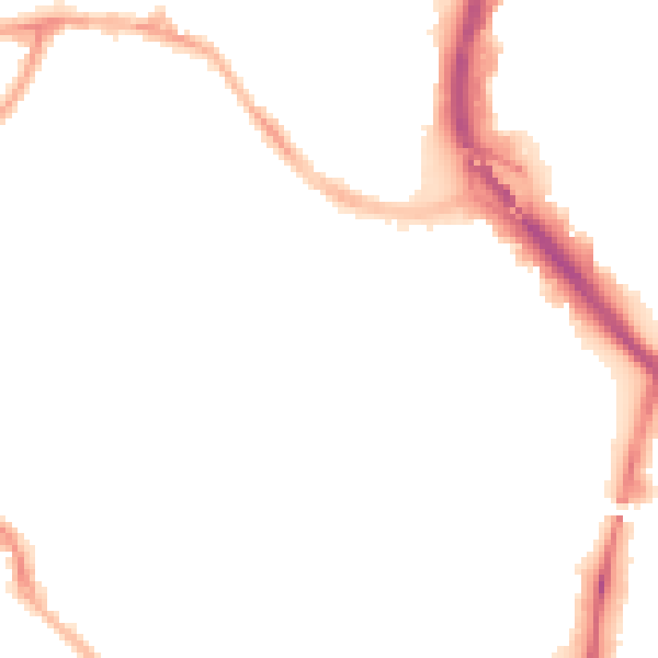Night-time road noise heatmap for CV1 3ES