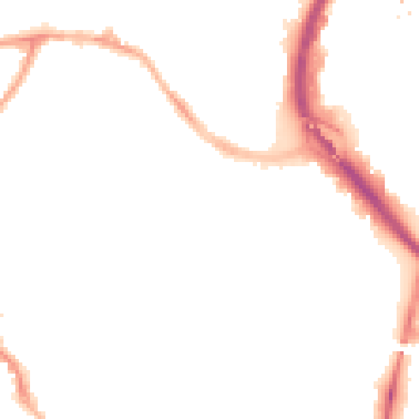 Night-time road noise heatmap for CV1 3EX