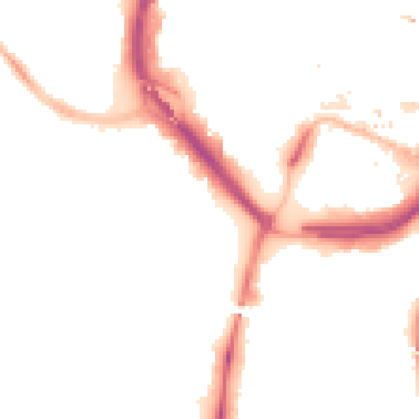 Night-time road noise heatmap for CV1 3FE
