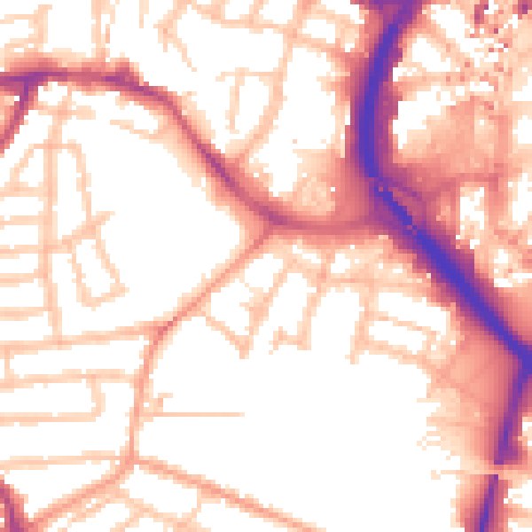 Daytime road noise heatmap for CV1 3GH