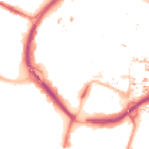 Night-time road noise heatmap for CV1 3HX