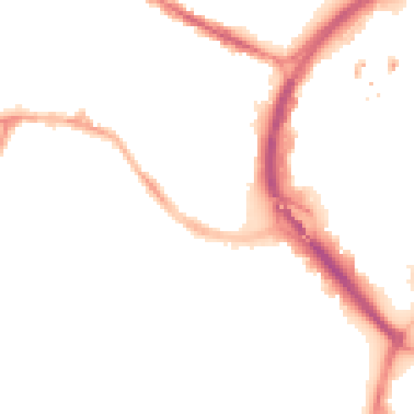 Night-time road noise heatmap for CV1 3HZ