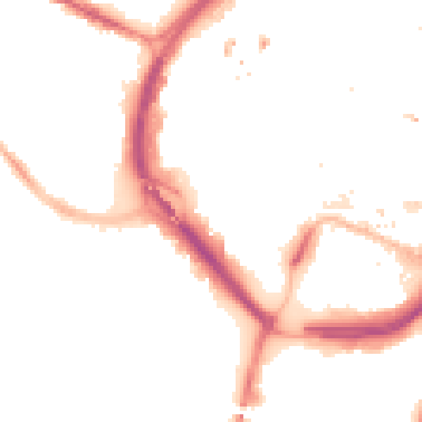 Night-time road noise heatmap for CV1 3JU