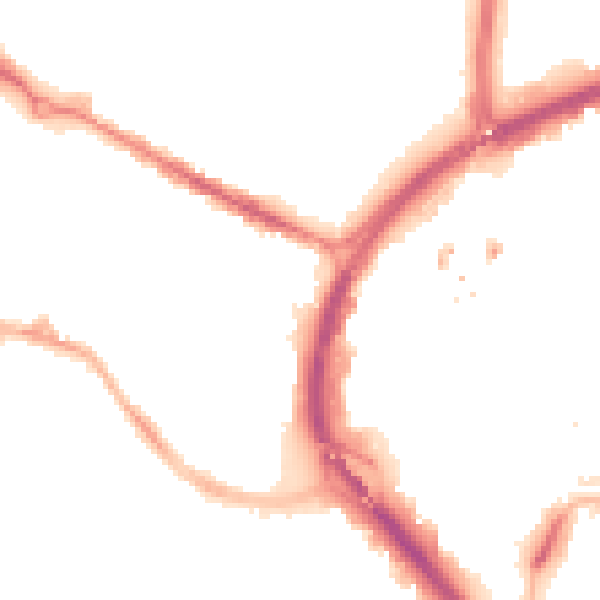 Night-time road noise heatmap for CV1 3LW