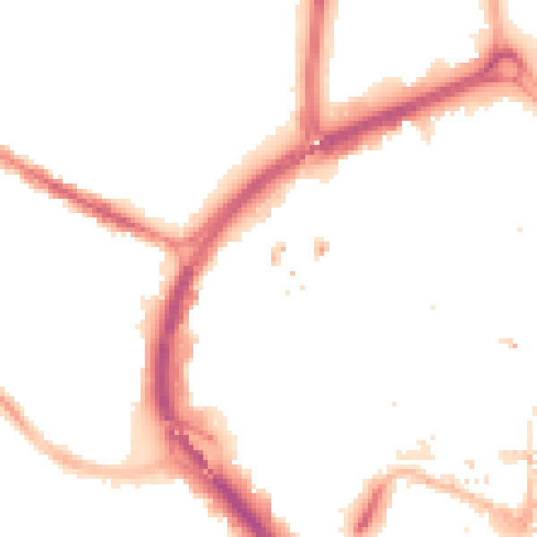 Night-time road noise heatmap for CV1 4AX