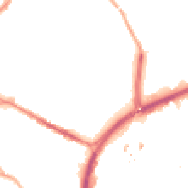Night-time road noise heatmap for CV1 4DG
