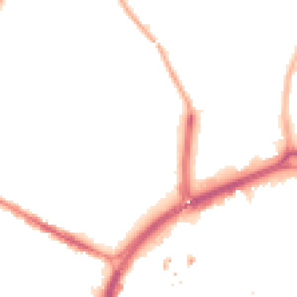 Night-time road noise heatmap for CV1 4DP