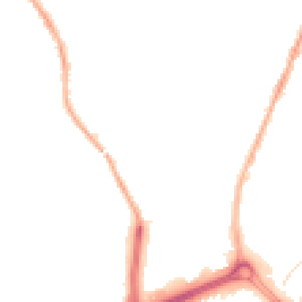 Night-time road noise heatmap for CV1 4DU