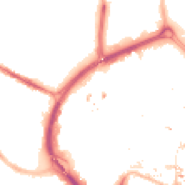 Night-time road noise heatmap for CV1 4FQ