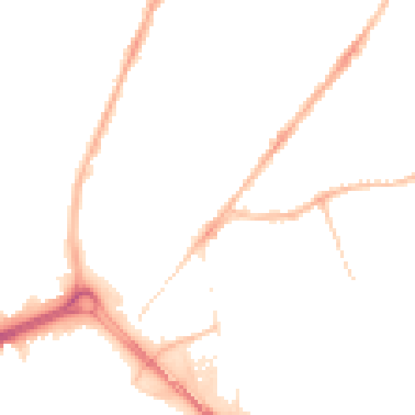 Night-time road noise heatmap for CV1 4FZ