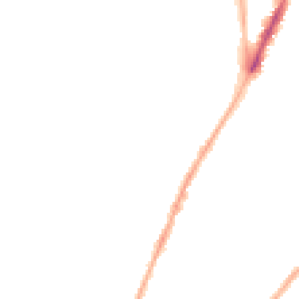 Night-time road noise heatmap for CV1 4NL