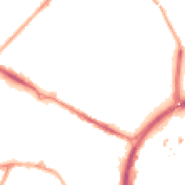 Night-time road noise heatmap for CV1 4PT