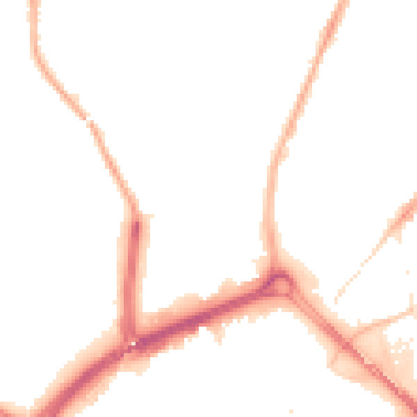 Night-time road noise heatmap for CV1 4RG