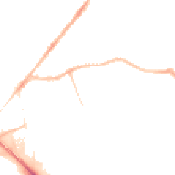 Night-time road noise heatmap for CV1 5FF