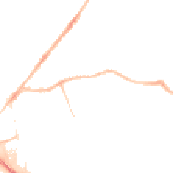 Night-time road noise heatmap for CV1 5FG