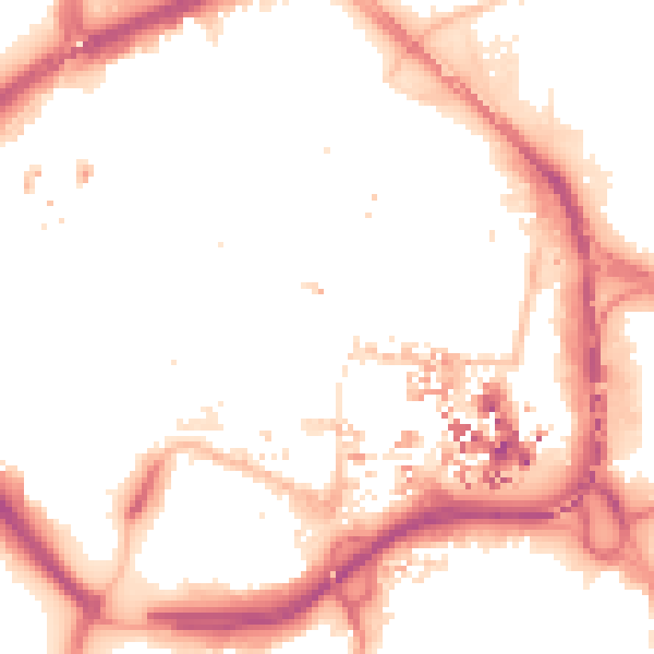 Night-time road noise heatmap for CV1 5RE
