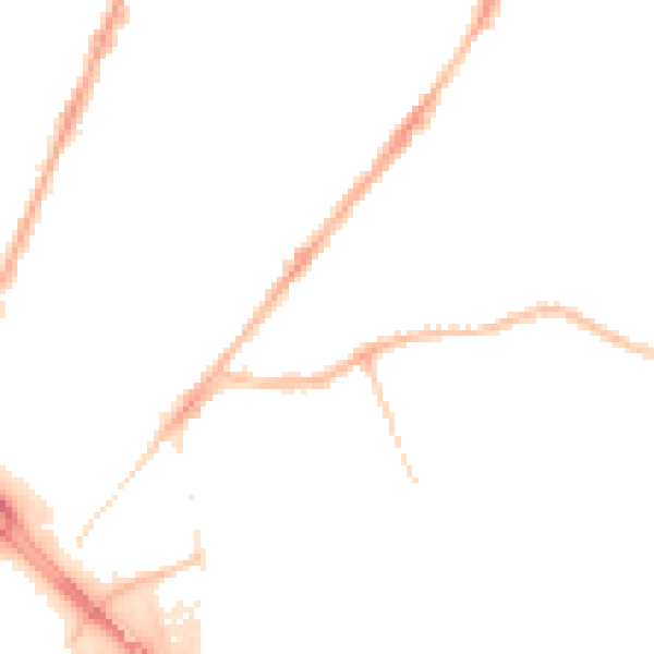 Night-time road noise heatmap for CV1 5TP